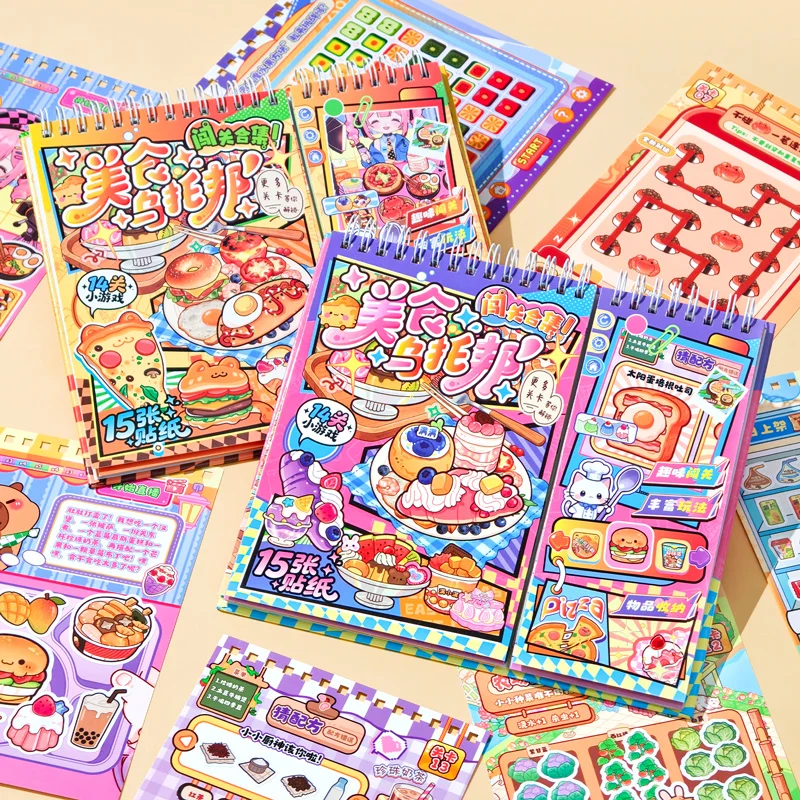 Food Utopia Sticker Book, DIY Handmade Journal Decoration Materials Collage Stickers, Fun and Educational Time-Killing Sticker Book
Food Utopia Sticker Book, DIY Handmade Journal Decoration Materials Collage Stickers, Fun and Educational Time-Killing Sticker Book