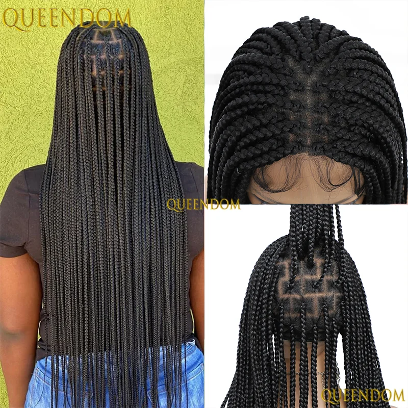 36" Synthetic Wig Transparent Full Lace Front Wigs for Women Knotless Box Black Wig On Sale
36" Synthetic Wig Transparent Full Lace Front Wigs for Women Knotless Box Black Wig On Sale