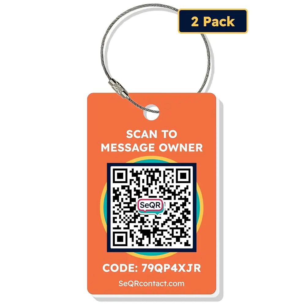Free ShippingSmart Luggage Tags | Privacy QR Code Luggage Tag Keeps Personal info Private | Customizable Travel Suitcase Tags fo
Free ShippingSmart Luggage Tags | Privacy QR Code Luggage Tag Keeps Personal info Private | Customizable Travel Suitcase Tags fo