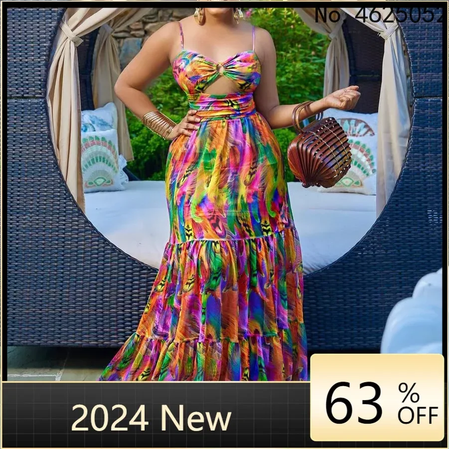 Summer Sexy African Women Sleeveless Printing Polyester Long Dress African Dresses for Women African Clothes Women S-3XL
Summer Sexy African Women Sleeveless Printing Polyester Long Dress African Dresses for Women African Clothes Women S-3XL