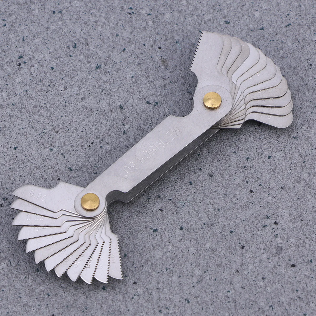Metric Thread Pitch Gauge Set 60° Center Gage Screw Measuring Tool Drill Bit Sizing Steel Gauge Accurate Measurement Lathe
Metric Thread Pitch Gauge Set 60° Center Gage Screw Measuring Tool Drill Bit Sizing Steel Gauge Accurate Measurement Lathe