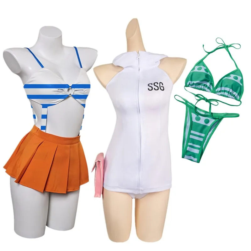 Nami Cosplay Costume Adult Women Fantasia Jumpsuit Waistbag Bikini Swimsuit Beach Skirt Outfits Halloween Carnival Party Suit
Nami Cosplay Costume Adult Women Fantasia Jumpsuit Waistbag Bikini Swimsuit Beach Skirt Outfits Halloween Carnival Party Suit