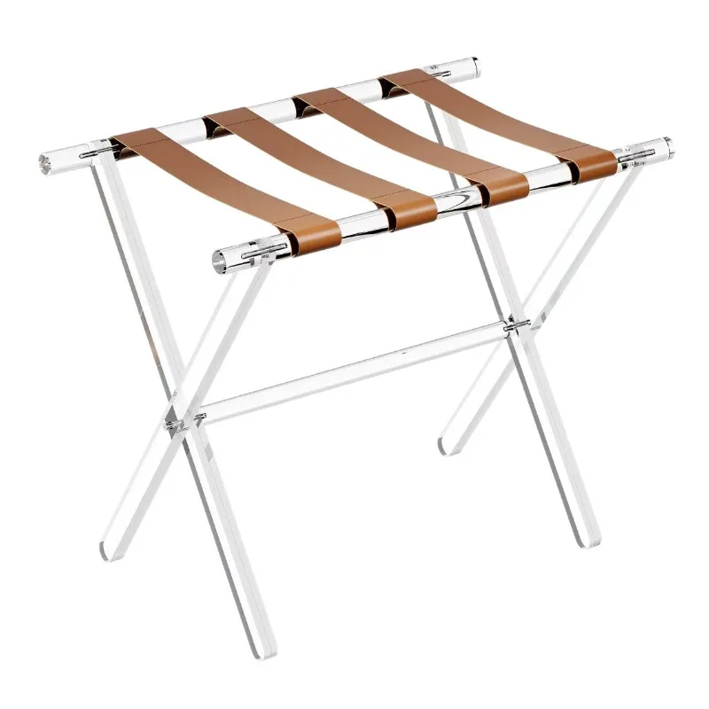 Acrylic luggage rack, transparent foldable storage rack
Acrylic luggage rack, transparent foldable storage rack