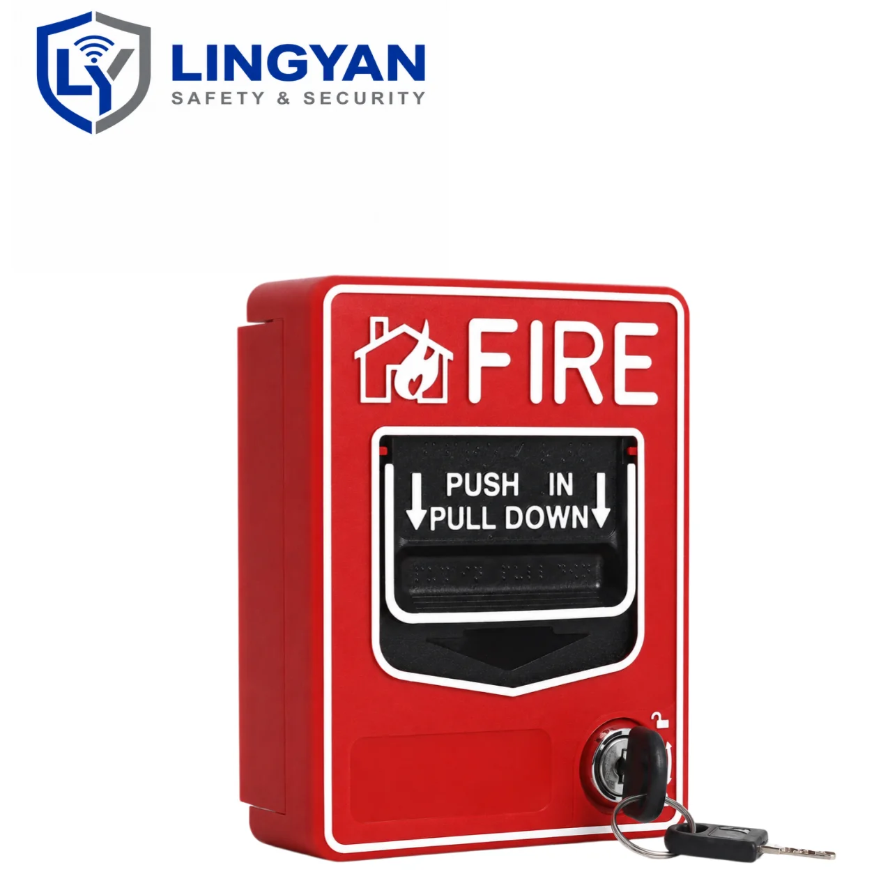 Resettable Manual Fire Alarm Call Point Wired Emergency Pull Down Station 24V Conventional Fire Alarm Button with Key
Resettable Manual Fire Alarm Call Point Wired Emergency Pull Down Station 24V Conventional Fire Alarm Button with Key
