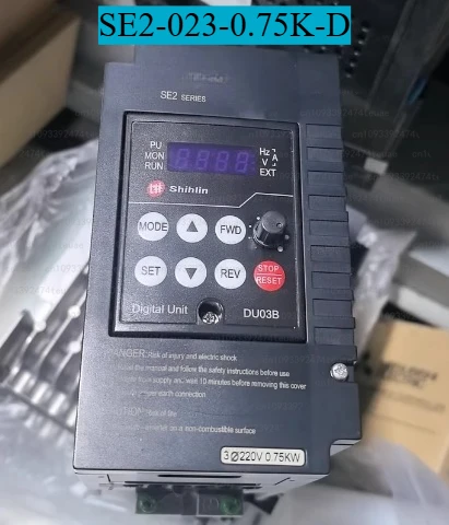 Brand New SE2-023-0.75K-D Inverter 240V 0.75KW with Comprehensive Functions 
Brand New SE2-023-0.75K-D Inverter 240V 0.75KW with Comprehensive Functions