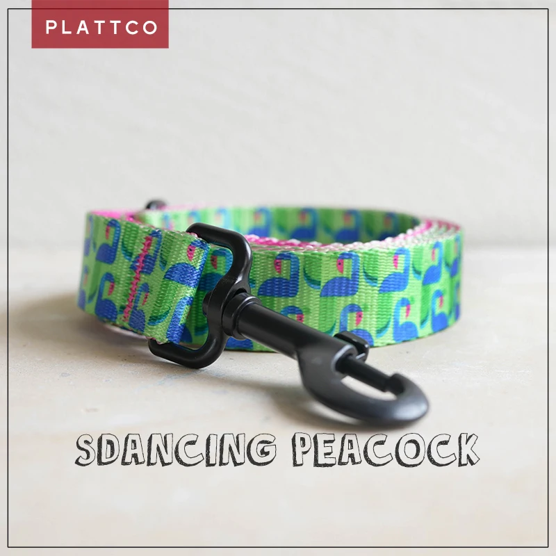 PLATTCO Unique Design Printed DANCING PEACOCK High Quality Not Pleated Pet Dog Walking Leash 5 sizes PDL314
PLATTCO Unique Design Printed DANCING PEACOCK High Quality Not Pleated Pet Dog Walking Leash 5 sizes PDL314