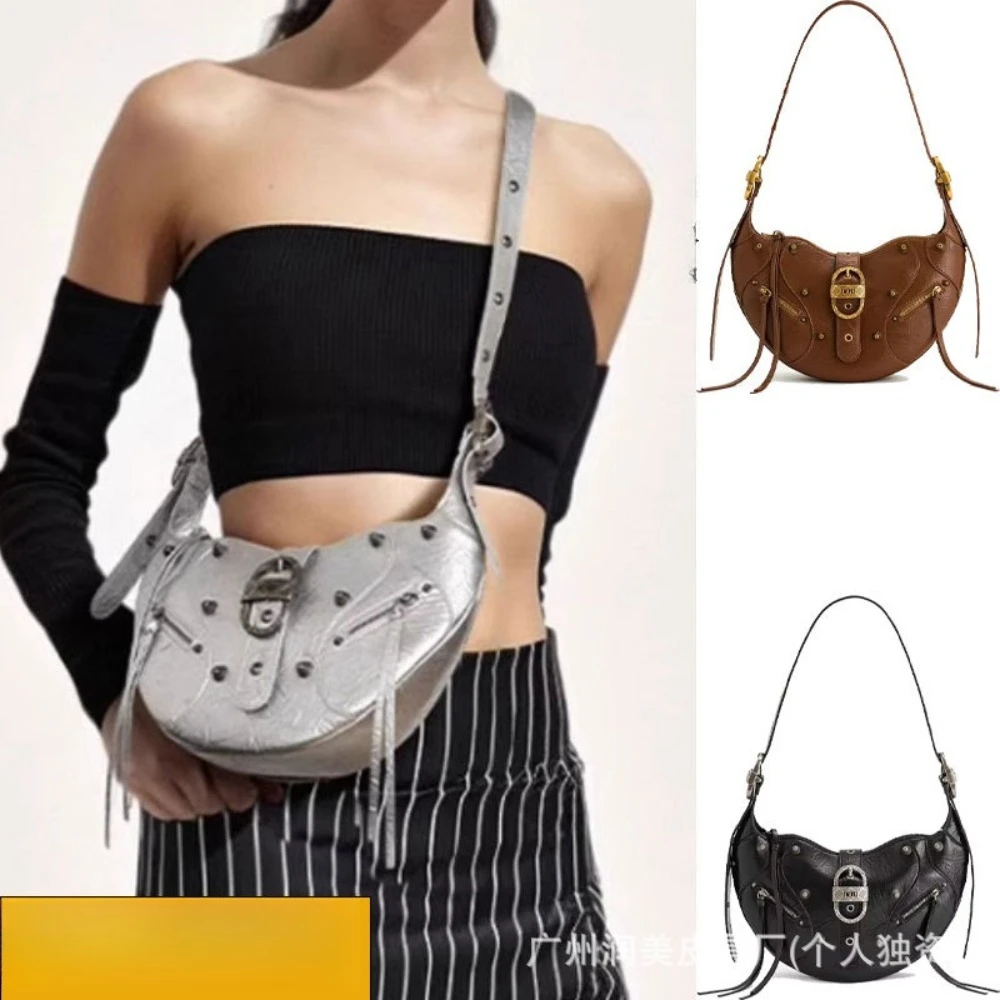 JW Pei Croissant Bag in Waxed Leather, Large Capacity, Motorcycle Shoulder/crossbody, Luxurious Feel. Underarm Bag
JW Pei Croissant Bag in Waxed Leather, Large Capacity, Motorcycle Shoulder/crossbody, Luxurious Feel. Underarm Bag
