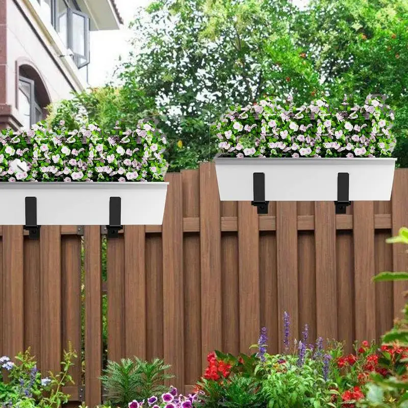 Hanging Flower Box Brackets 2pcs metal Adjustable Planter Box Brackets heavy-duty wall mounted flower pot brackets for balconies
Hanging Flower Box Brackets 2pcs metal Adjustable Planter Box Brackets heavy-duty wall mounted flower pot brackets for balconies