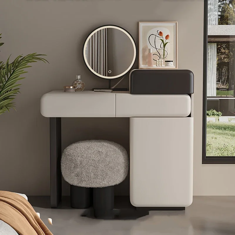 Luxury Vanity Table Cabinet Integrated Modern Drawer Light Makeup Dressing Table Mirrors Stool Tocador Maquillaje Furniture
Luxury Vanity Table Cabinet Integrated Modern Drawer Light Makeup Dressing Table Mirrors Stool Tocador Maquillaje Furniture