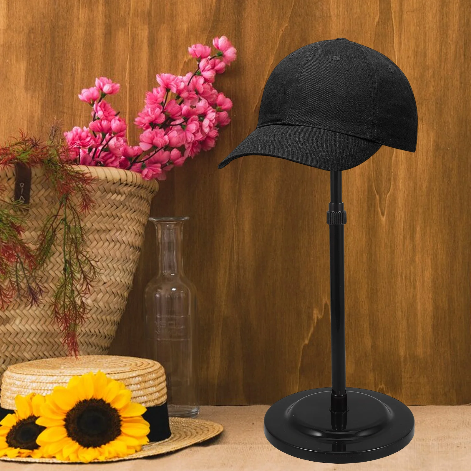 Telescopic Headform Holder for Hats Wigs Plastic Vertical Cap Display Rack Black Adjustable Sturdy Elegant Versatile Portable
Telescopic Headform Holder for Hats Wigs Plastic Vertical Cap Display Rack Black Adjustable Sturdy Elegant Versatile Portable