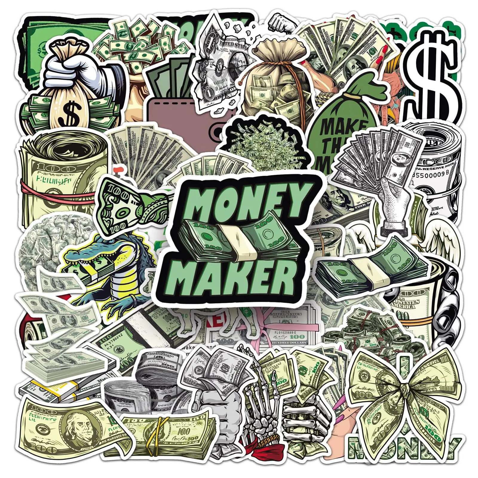 50Pcs dollar symbol graffiti DIY cartoon Decoratio phone Luggage Laptop Guitar Bike Skateboard fridge helmetKid waterpro sticker
50Pcs dollar symbol graffiti DIY cartoon Decoratio phone Luggage Laptop Guitar Bike Skateboard fridge helmetKid waterpro sticker