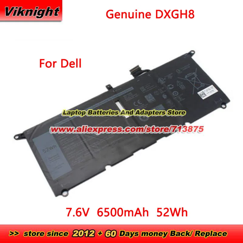 Оригинальный аккумулятор DXGH8 0H754V HK6N5 P115G P113G 7.6V52Wh 6500 мА/ч для Dell Ins 14-7490 XPS 13 9370 9380 Inspiron 7490 histude3301
Оригинальный аккумулятор DXGH8 0H754V HK6N5 P115G P113G 7.6V52Wh 6500 мА/ч для Dell Ins 14-7490 XPS 13 9370 9380 Inspiron 7490 histude3301