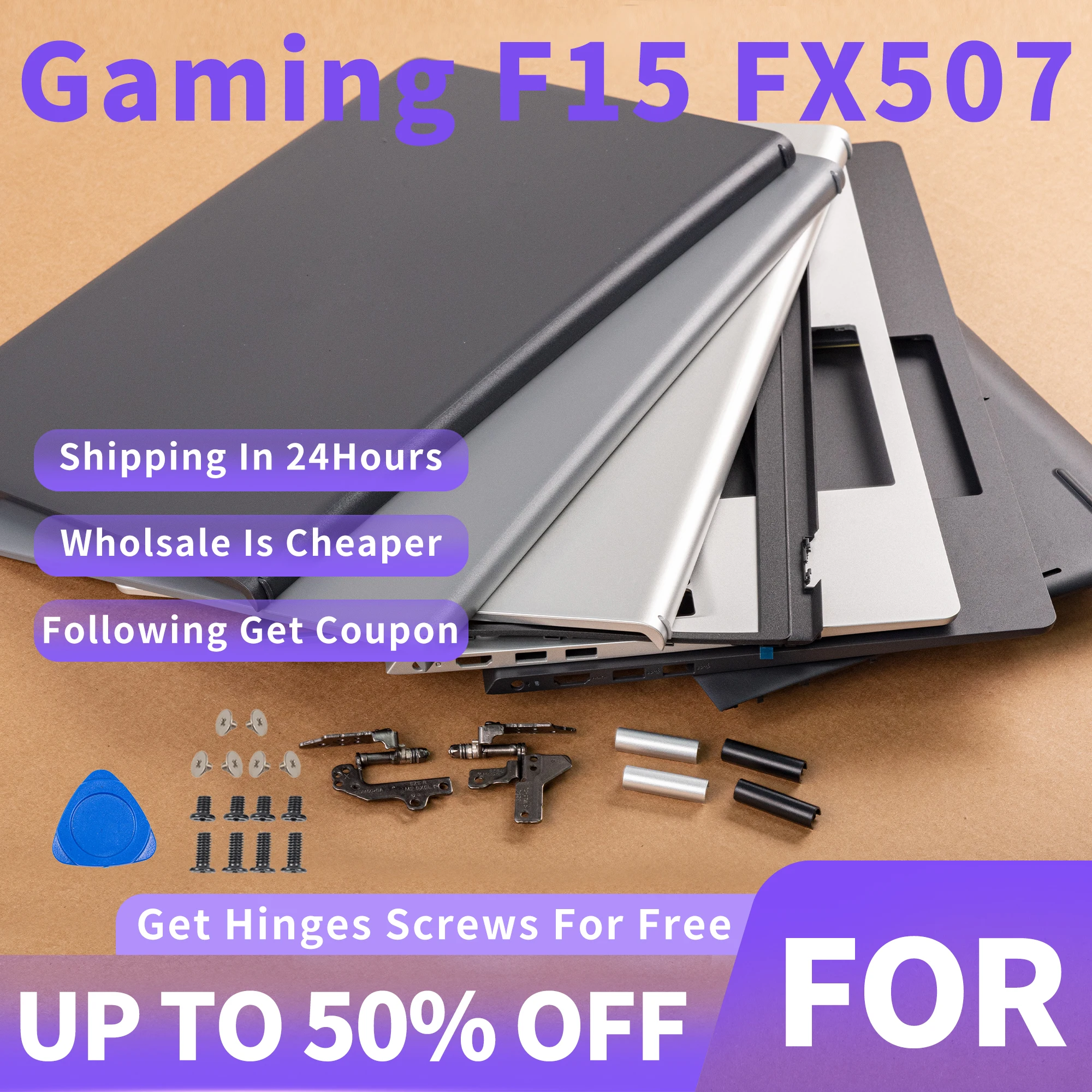 New LCD Back Cover For ASUS TUF Gaming F15 FX507 FA507 FA507Z Front Bezel Palmrest Top Bottom Case 15.6 Inch Grey Color Cover
New LCD Back Cover For ASUS TUF Gaming F15 FX507 FA507 FA507Z Front Bezel Palmrest Top Bottom Case 15.6 Inch Grey Color Cover