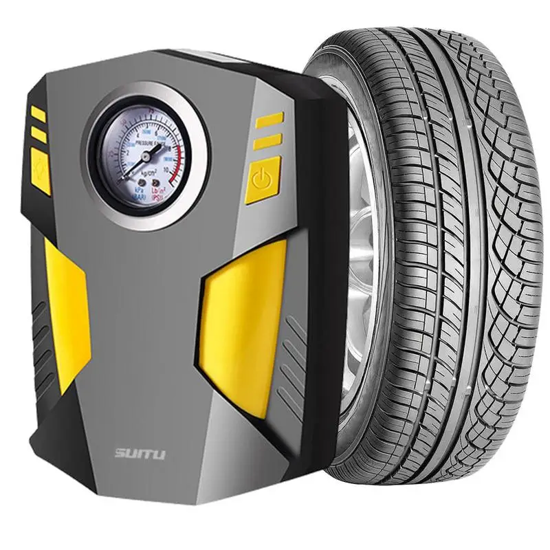Car Air Pump Compressor 12V 120W Multifunctional Auto Tire Inflator With Led Light Tire Repair Tools Universal For All Cars
Car Air Pump Compressor 12V 120W Multifunctional Auto Tire Inflator With Led Light Tire Repair Tools Universal For All Cars