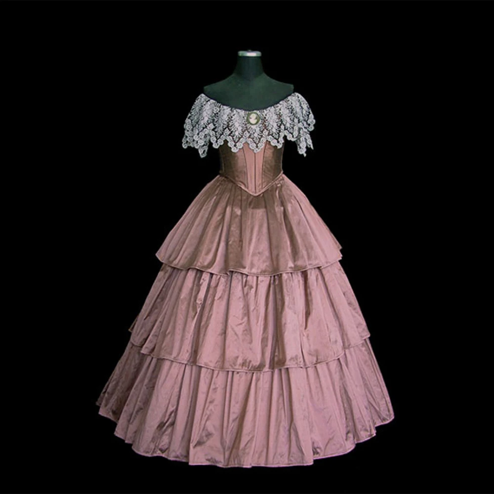 1850s Vintage Elegant Wedding Evening Dress Victorian Colonial Civil War Princess Ball Gown Theatre Stage Show Costume
1850s Vintage Elegant Wedding Evening Dress Victorian Colonial Civil War Princess Ball Gown Theatre Stage Show Costume