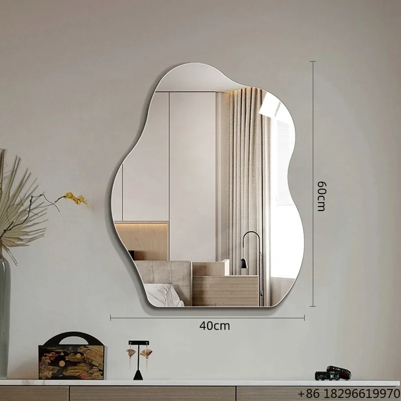 Cloud Shaped Irregular Bathroom Mirror Wall Mounted Dressing Art Decor Glass Mirror for Home Living Room
Cloud Shaped Irregular Bathroom Mirror Wall Mounted Dressing Art Decor Glass Mirror for Home Living Room