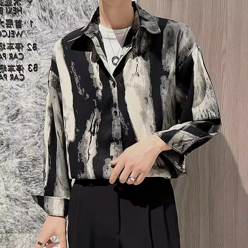 2025 New Fashion Men's Casual Trendy Business Elegant Turn-down Collar Short Sleeve Single-breasted Shirts Male Printed Tops
2025 New Fashion Men's Casual Trendy Business Elegant Turn-down Collar Short Sleeve Single-breasted Shirts Male Printed Tops