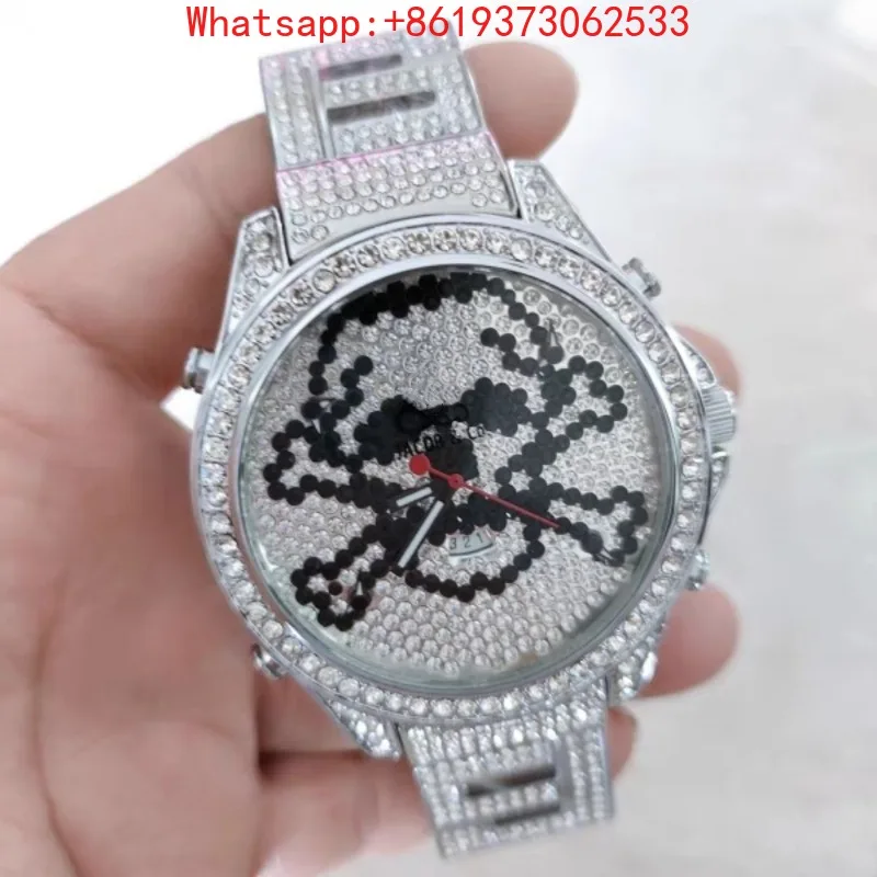 Customized New Quartz Gypsophila Skull Fashion Couple Large Plate Boys Girls Diamond Steel Belt Watch
Customized New Quartz Gypsophila Skull Fashion Couple Large Plate Boys Girls Diamond Steel Belt Watch
