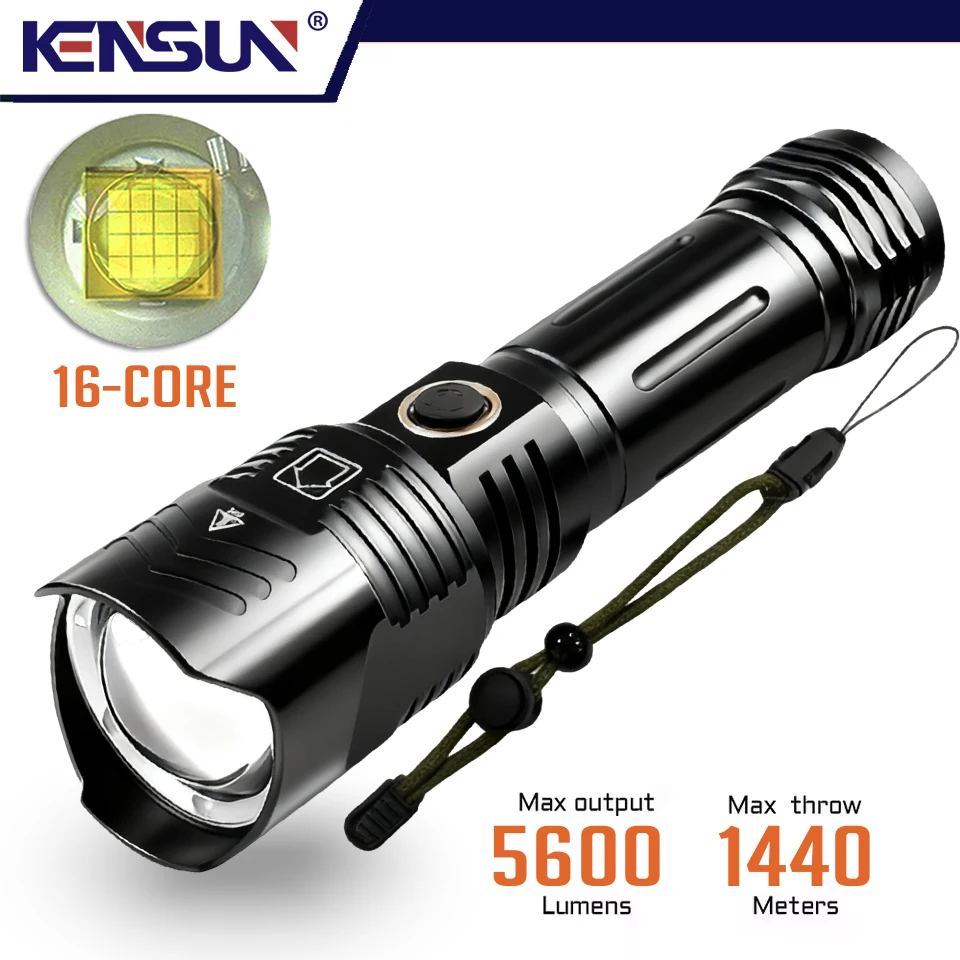 Most Powerful Long Shot LED Flashlight Zoomable Camping Torch Built-in 26650 Battery High Power Tactical Lantern for Outdoors
Most Powerful Long Shot LED Flashlight Zoomable Camping Torch Built-in 26650 Battery High Power Tactical Lantern for Outdoors