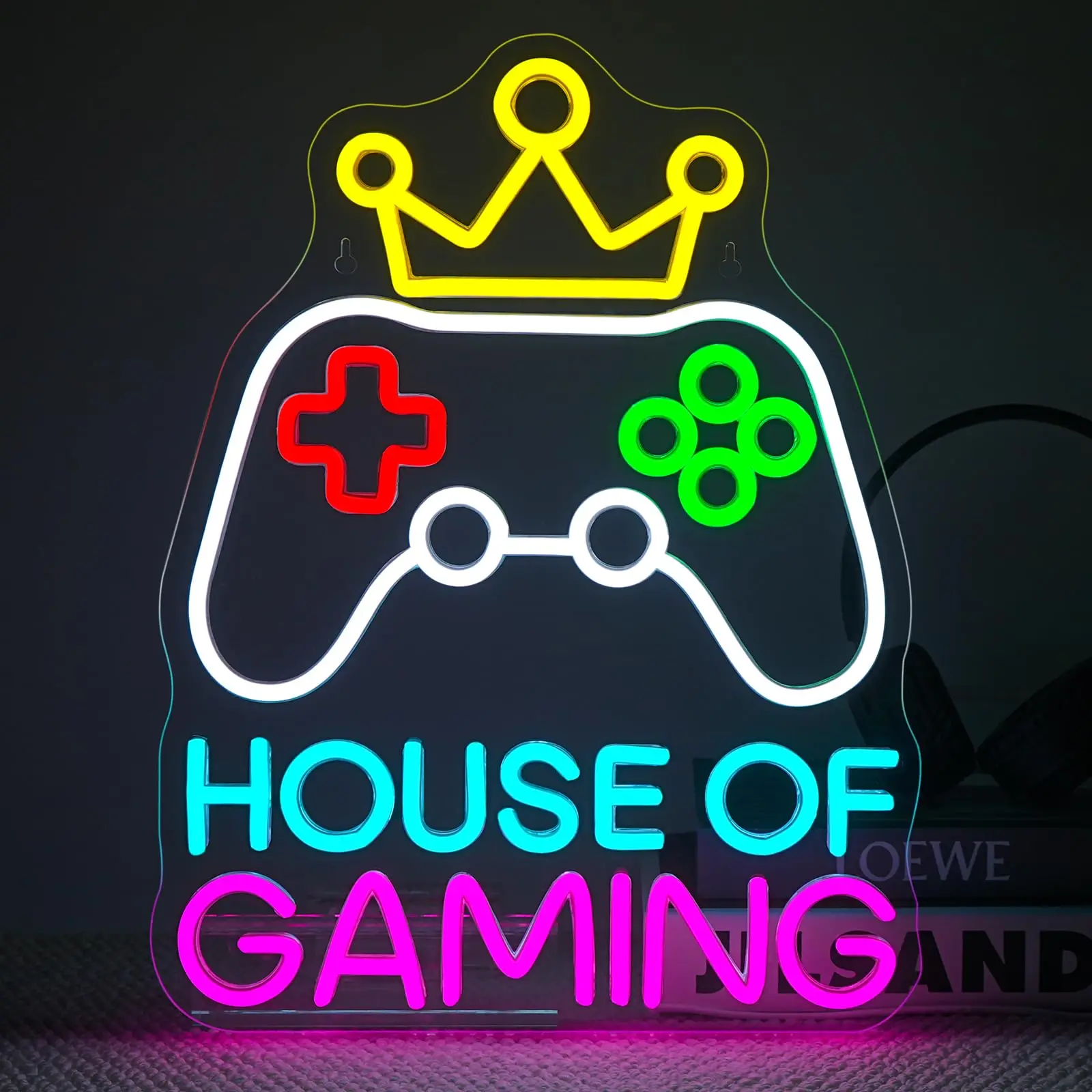 Неоновая вывеска House of Gaming, светодиодный неоновый свет для геймерской комнаты, неоновый декор для спальни, детской комнаты, подарок
Неоновая вывеска House of Gaming, светодиодный неоновый свет для геймерской комнаты, неоновый декор для спальни, детской комнаты, подарок