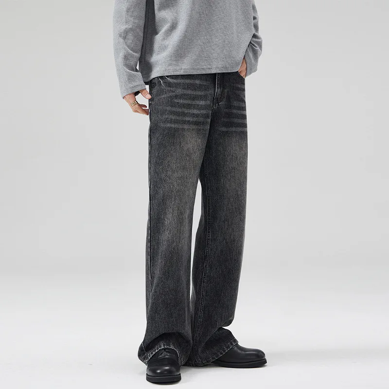 N40 American simple high street retro trend loose all-match casual old-fashioned casual high-profile straight jeans for men
N40 American simple high street retro trend loose all-match casual old-fashioned casual high-profile straight jeans for men
