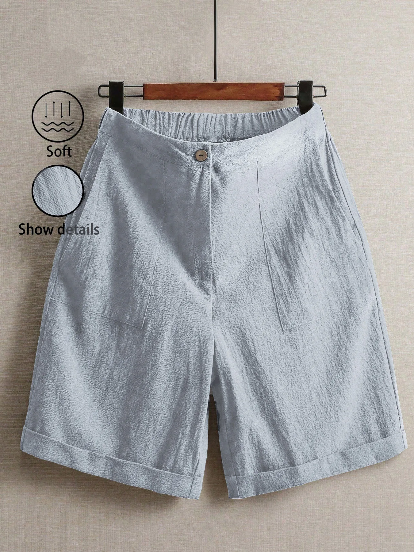 Large-size women's thin five-inch pants for summer, wide-leg casual straight-cut high-waisted fashion outdoor women's pants
Large-size women's thin five-inch pants for summer, wide-leg casual straight-cut high-waisted fashion outdoor women's pants