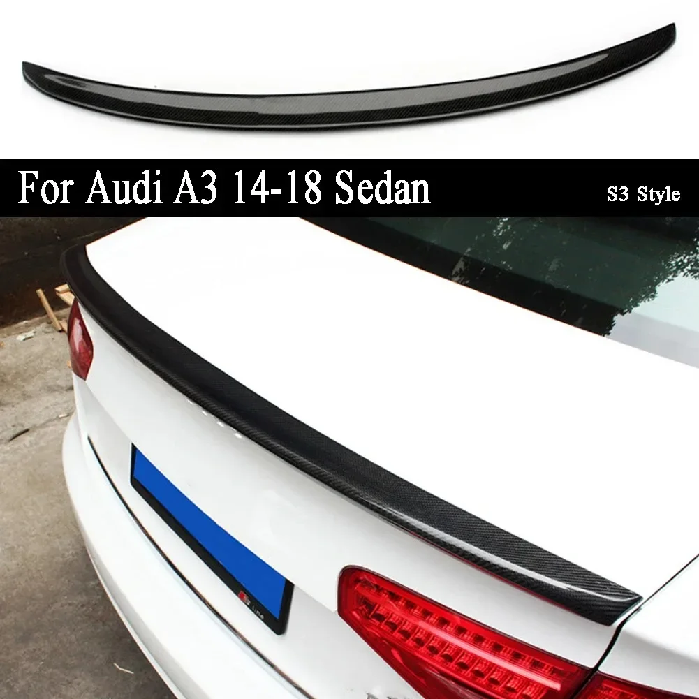 Автомобиль для Audi A3 седан 2014 2015 2016 2017 2018 S3 стиль задний спойлер багажника из углеродного волокна крыло
Автомобиль для Audi A3 седан 2014 2015 2016 2017 2018 S3 стиль задний спойлер багажника из углеродного волокна крыло