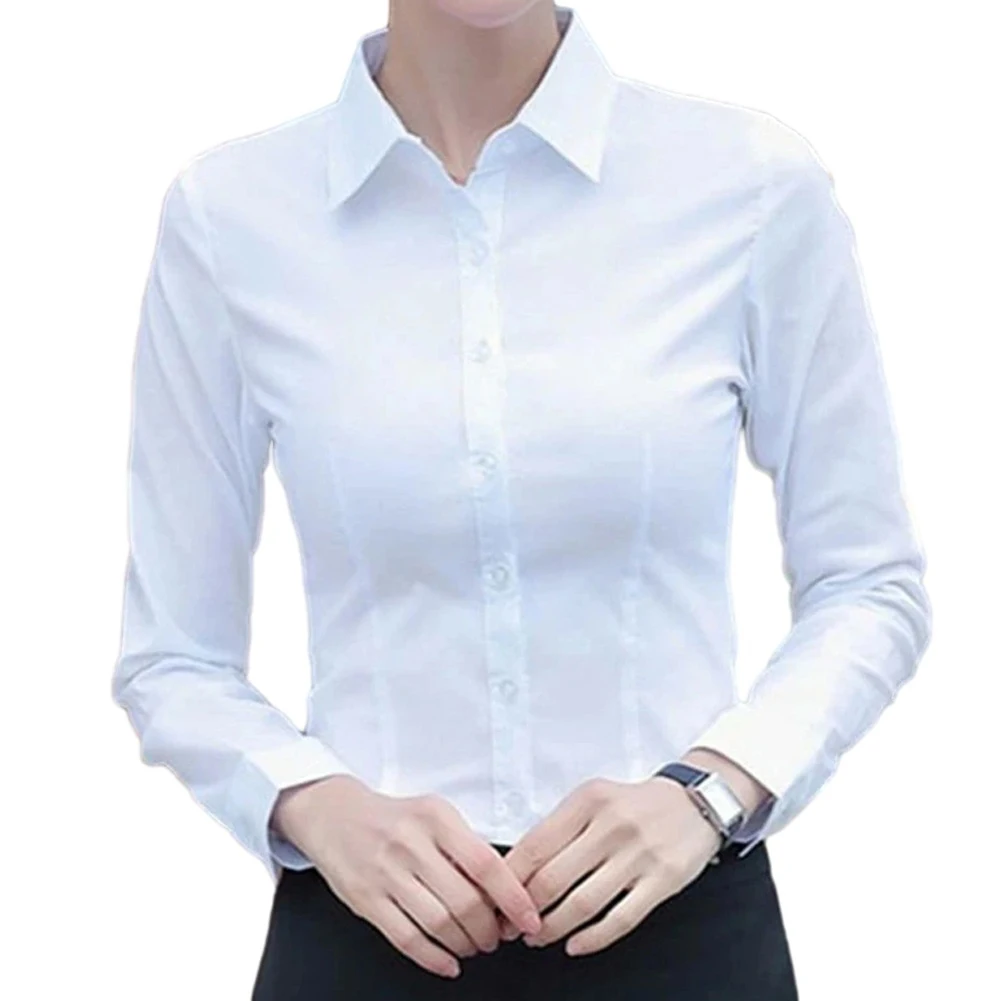 Comfy Fashion Hot Tops Blouse Long Sleeve Office Lady Regular Length Shirt Solid Color Spring Summer Winter Women
Comfy Fashion Hot Tops Blouse Long Sleeve Office Lady Regular Length Shirt Solid Color Spring Summer Winter Women