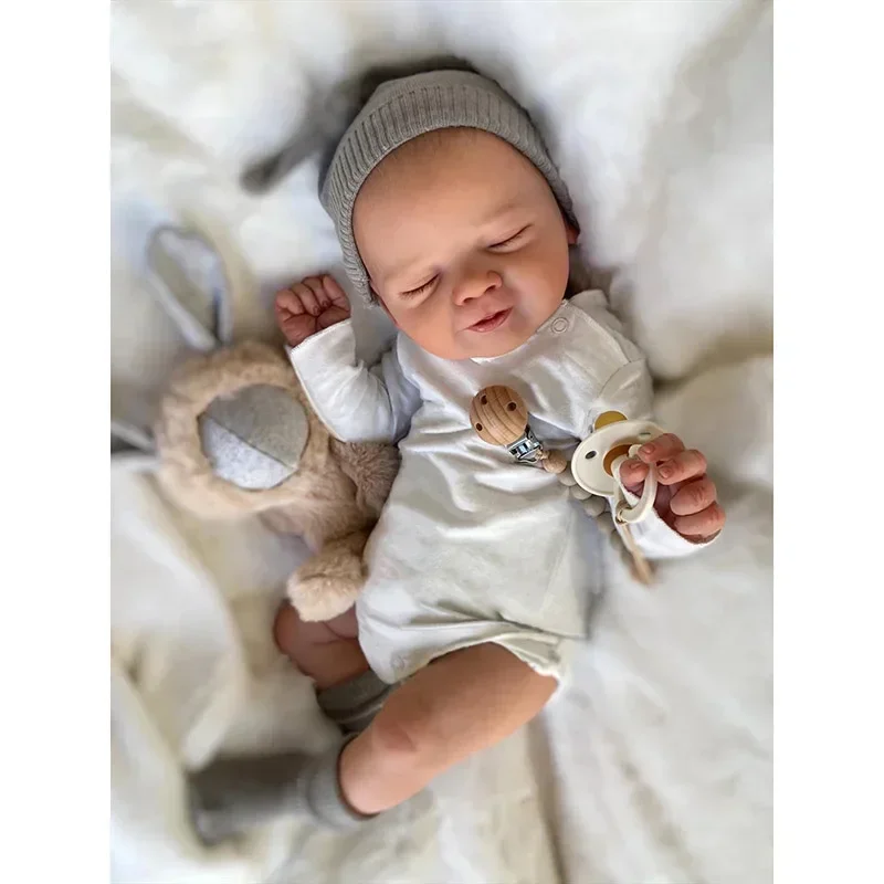 45cm Sleeping Romy Already Finished Painted Reborn Baby Doll Lifelike Soft Touch 3D Skin with Hand-Draw Hair
45cm Sleeping Romy Already Finished Painted Reborn Baby Doll Lifelike Soft Touch 3D Skin with Hand-Draw Hair