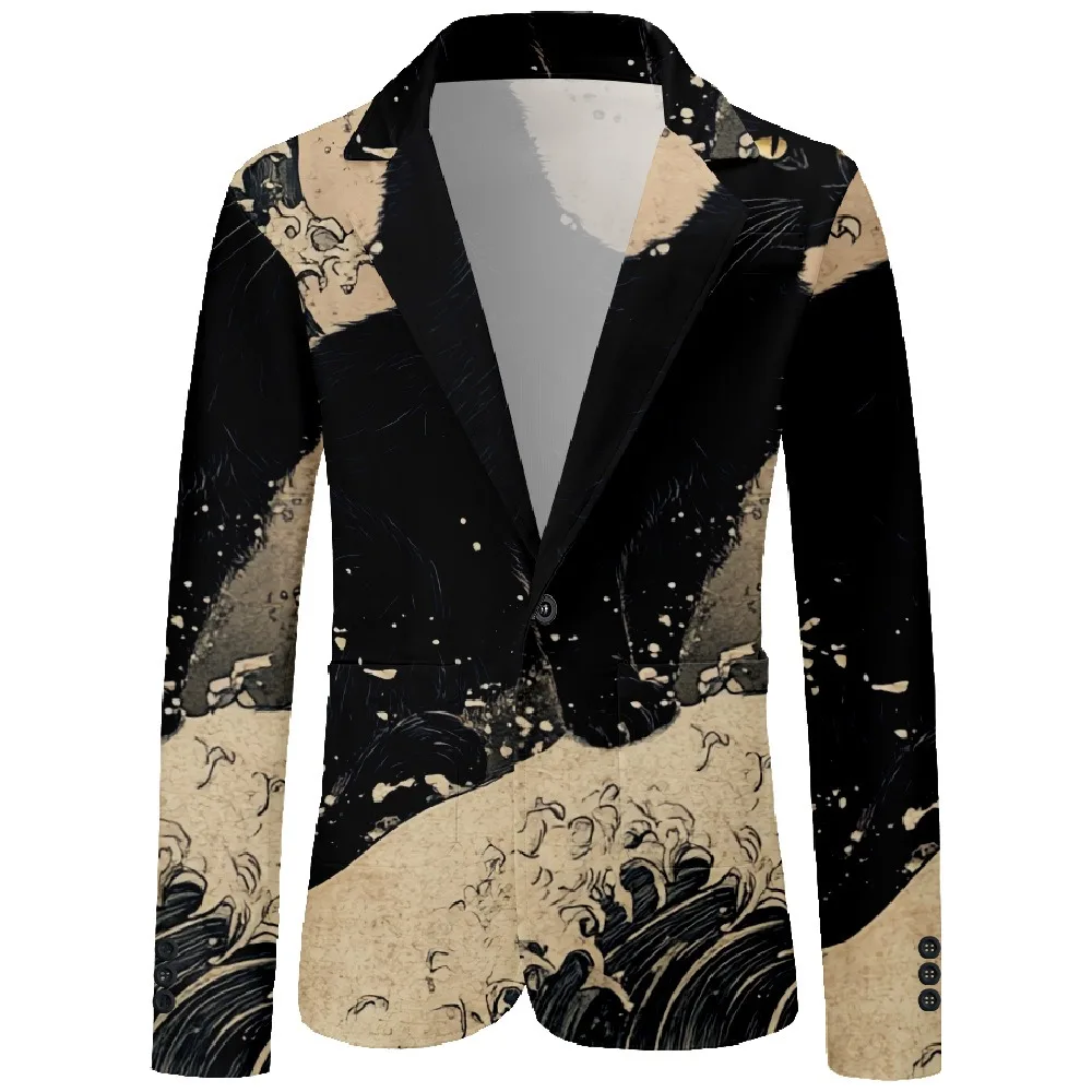 Повседневный блейзер унисекс Artisan с японским волнистым облачным принтом, уникальная часть бесед для модных мужчин и женщин в винтажном стиле
Повседневный блейзер унисекс Artisan с японским волнистым облачным принтом, уникальная часть бесед для модных мужчин и женщин в винтажном стиле