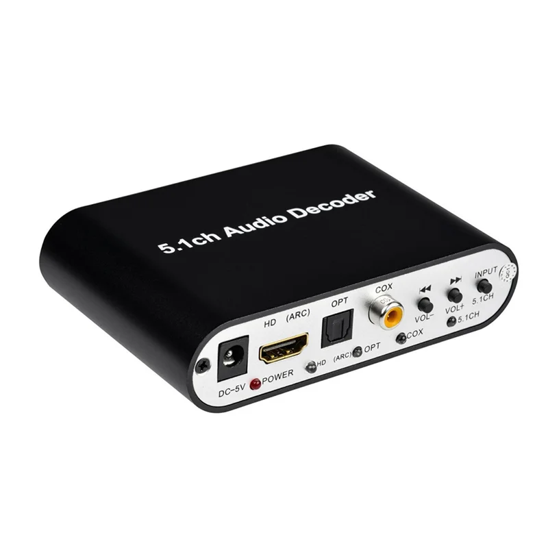 DAC651C 5.1 Audio Decoder Bluetooth 5.0 Receiver DAC DTS AC3 FLAC APE HD To Compatible Extractor Converter-Y41A
DAC651C 5.1 Audio Decoder Bluetooth 5.0 Receiver DAC DTS AC3 FLAC APE HD To Compatible Extractor Converter-Y41A