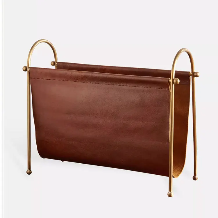 Retro nostalgic light luxury leather metal magazine rack hotel home living room entrance storage ornament soft decoration jewelr
Retro nostalgic light luxury leather metal magazine rack hotel home living room entrance storage ornament soft decoration jewelr