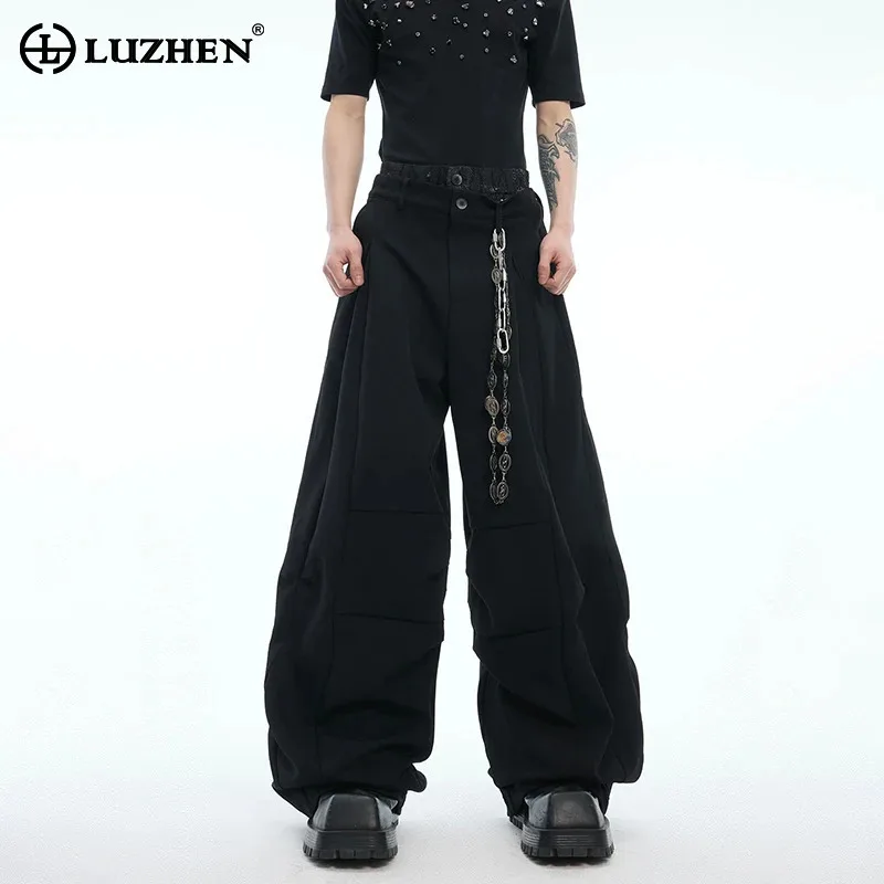 LUZHEN 2025 новые оригинальные однотонные мешковатые широкие костюмные брюки мужские модные высококачественные плиссированные дизайнерские брюки LZ9500
LUZHEN 2025 новые оригинальные однотонные мешковатые широкие костюмные брюки мужские модные высококачественные плиссированные дизайнерские брюки LZ9500
