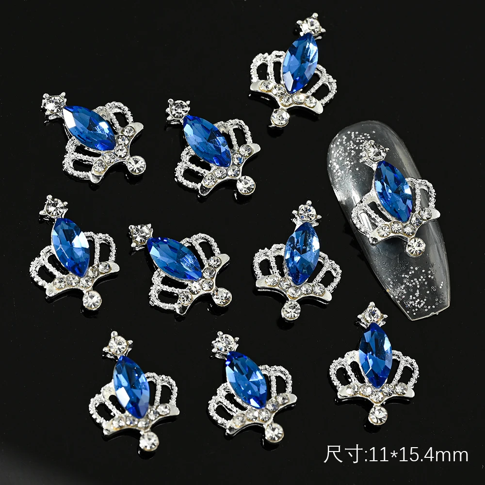 10Pcs Metal Alloy Crown Nail Art Charms Gold Silver Glitter Diamond Rhinestones Jewelry DIY Gems Crystal Nail Art Decorations &#
10Pcs Metal Alloy Crown Nail Art Charms Gold Silver Glitter Diamond Rhinestones Jewelry DIY Gems Crystal Nail Art Decorations &#