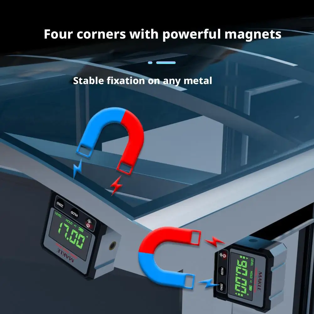 2-side Laser Digital Protractor Inclinometer Laser Ruler Magnetic Goniometer Base Angle Finder Level Magnet Inclinometer P5V1
2-side Laser Digital Protractor Inclinometer Laser Ruler Magnetic Goniometer Base Angle Finder Level Magnet Inclinometer P5V1