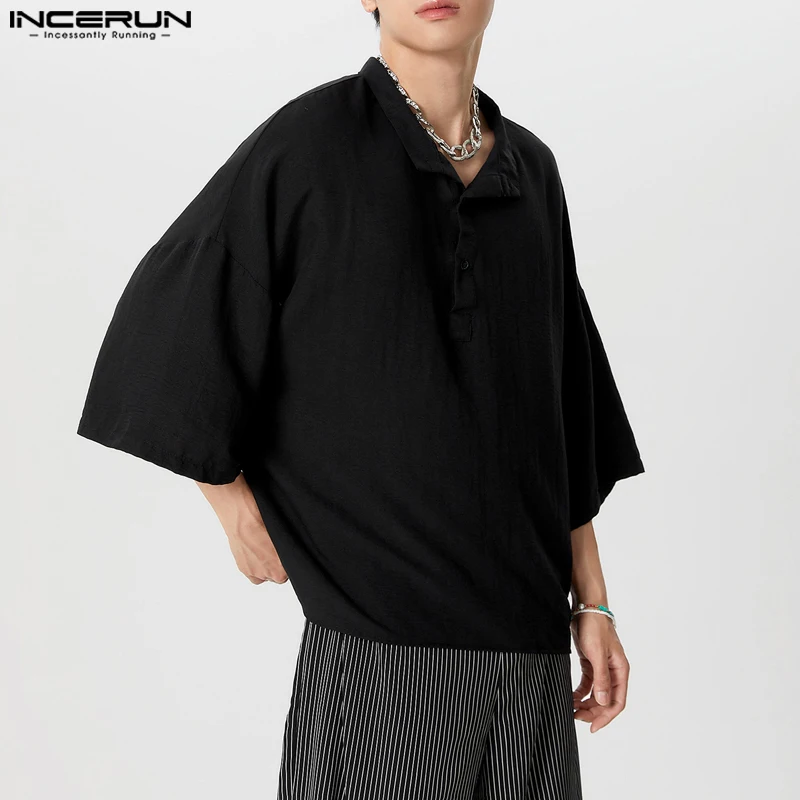 INCERUN Men Shirt Solid Color Stand Collar Short Sleeve Loose Camisas Streetwear 2026 Oversize Korean Style Men Clothing S-5XL
INCERUN Men Shirt Solid Color Stand Collar Short Sleeve Loose Camisas Streetwear 2026 Oversize Korean Style Men Clothing S-5XL