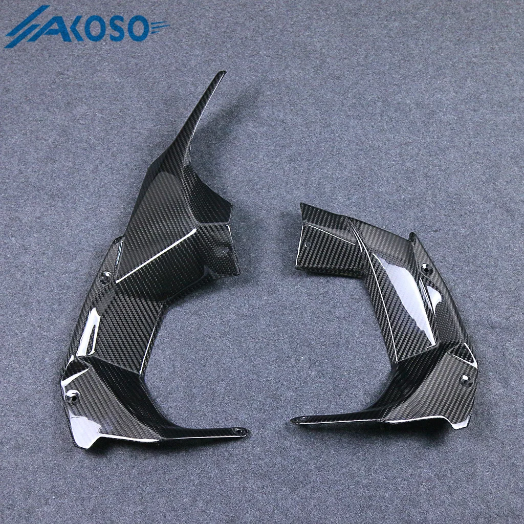 AKOSO Full 3K Dry Carbon Fiber Side Fairing Motorcycle Dashpanel Cover Side Panels for Kawasaki Ninja H2 H2R 2015-2026
AKOSO Full 3K Dry Carbon Fiber Side Fairing Motorcycle Dashpanel Cover Side Panels for Kawasaki Ninja H2 H2R 2015-2026