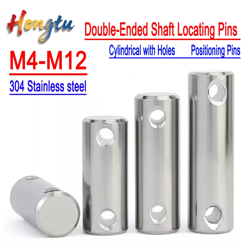 304 Stainless Steel Double-Ended Shaft Locating Pins (M4-M12) - Cylindrical with Holes, Positioning Pins
304 Stainless Steel Double-Ended Shaft Locating Pins (M4-M12) - Cylindrical with Holes, Positioning Pins