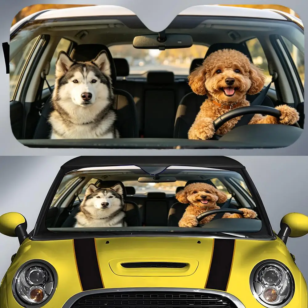 Art Teddy driving a car Sun Visor Car Front Windshield Sun Shade UV Block Heat Insulation Sun Visor Window Cover
Art Teddy driving a car Sun Visor Car Front Windshield Sun Shade UV Block Heat Insulation Sun Visor Window Cover