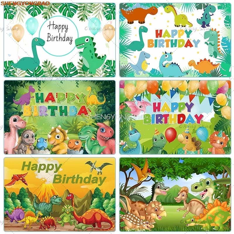Children Happy Birthday Party Background Tropical Jungle Woodland Tyrannosaurus Baby Shower Dinosaur Photography Backdrops VC-01
Children Happy Birthday Party Background Tropical Jungle Woodland Tyrannosaurus Baby Shower Dinosaur Photography Backdrops VC-01