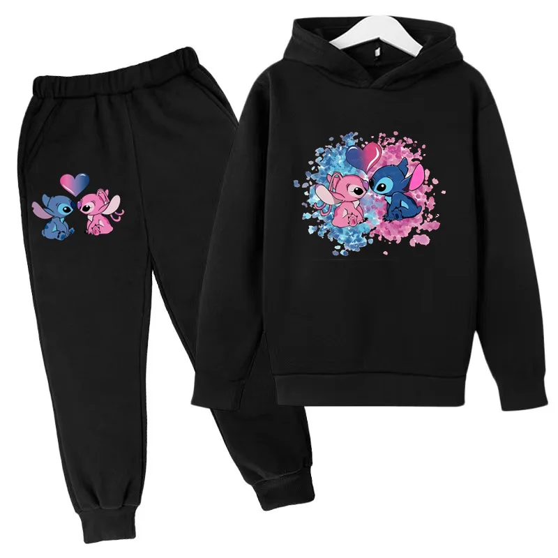 Pink Children Hoodie Stitch Cartoon Print Sweatshirt +Pants 2P Boys Girls Toddler age 3-12 Girls Clothes Pullover Sport Kids Set
Pink Children Hoodie Stitch Cartoon Print Sweatshirt +Pants 2P Boys Girls Toddler age 3-12 Girls Clothes Pullover Sport Kids Set