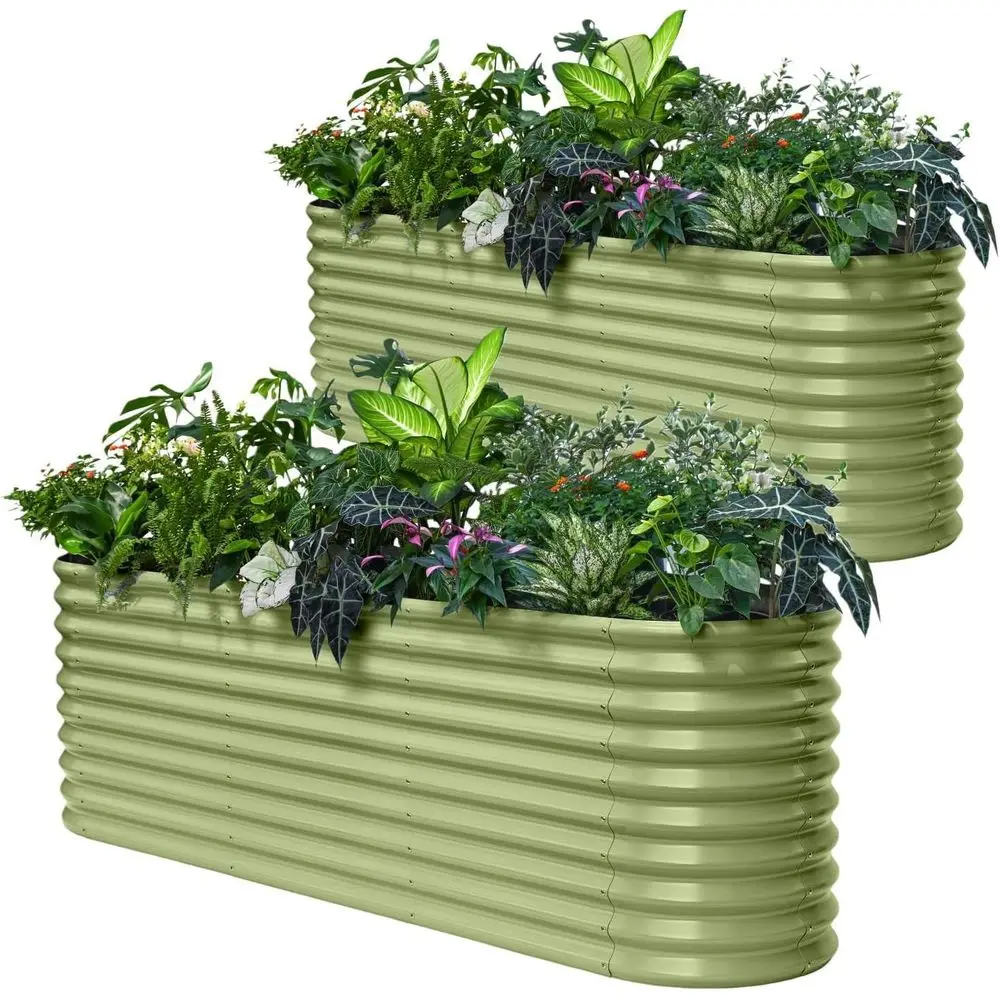 30 Tall Galvanized Raised Garden Bed, 8x2x2.5 ft Metal Planters for Outdoor Plants, Heavy Duty Vegetable Garden Bed, Large Moss
30 Tall Galvanized Raised Garden Bed, 8x2x2.5 ft Metal Planters for Outdoor Plants, Heavy Duty Vegetable Garden Bed, Large Moss