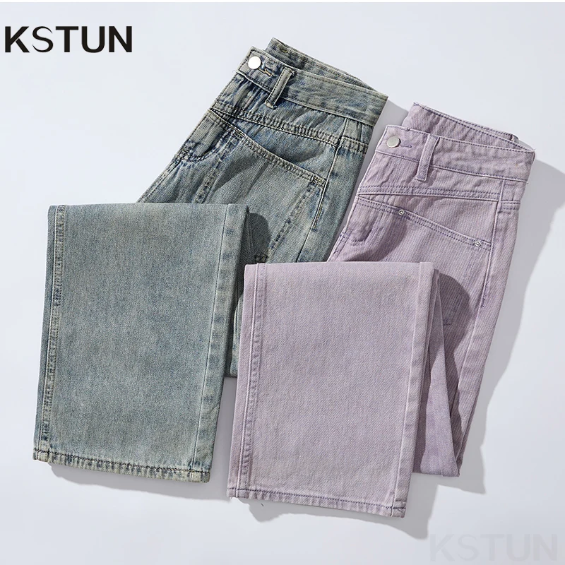 KSTUN 2025 женские разноцветные прямые джинсы, повседневные широкие джинсовые брюки, удобная повседневная одежда, винтажные женские брюки с высокой талией
KSTUN 2025 женские разноцветные прямые джинсы, повседневные широкие джинсовые брюки, удобная повседневная одежда, винтажные женские брюки с высокой талией