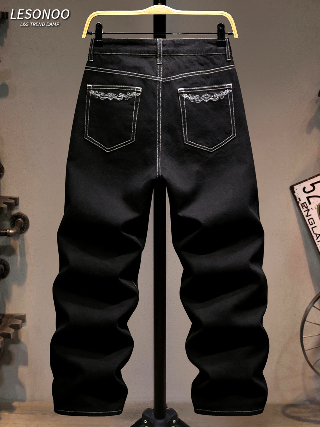 Модные черные мужские джинсы прямого кроя: повседневные, удобные, свободные, прочные, стильные, городские, со средней посадкой, на молнии
Модные черные мужские джинсы прямого кроя: повседневные, удобные, свободные, прочные, стильные, городские, со средней посадкой, на молнии