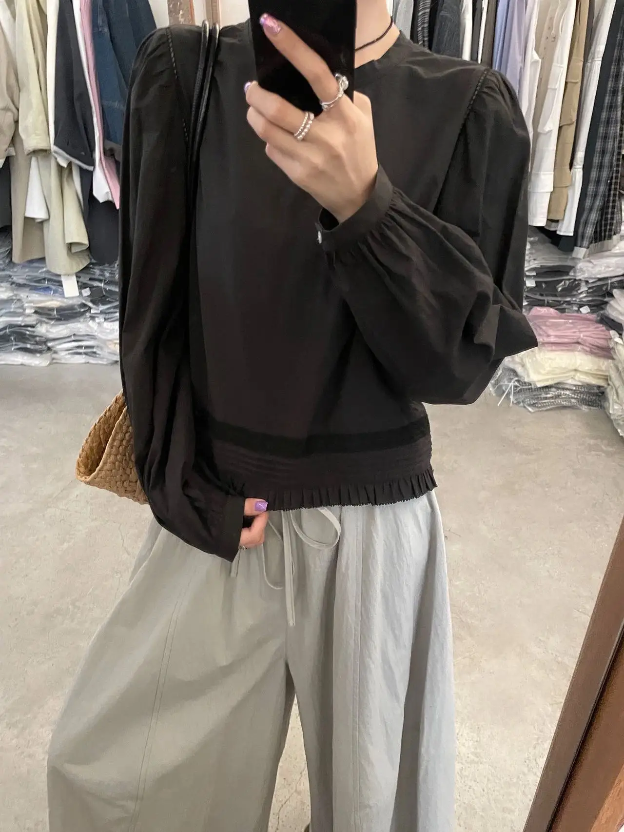 Lilian Korean Style Sweet Ruffle Collar Doll Shirt Women's Lantern Sleeve Blouse Breathable Skin-Friendly Long Sleeve round Neck
Lilian Korean Style Sweet Ruffle Collar Doll Shirt Women's Lantern Sleeve Blouse Breathable Skin-Friendly Long Sleeve round Neck