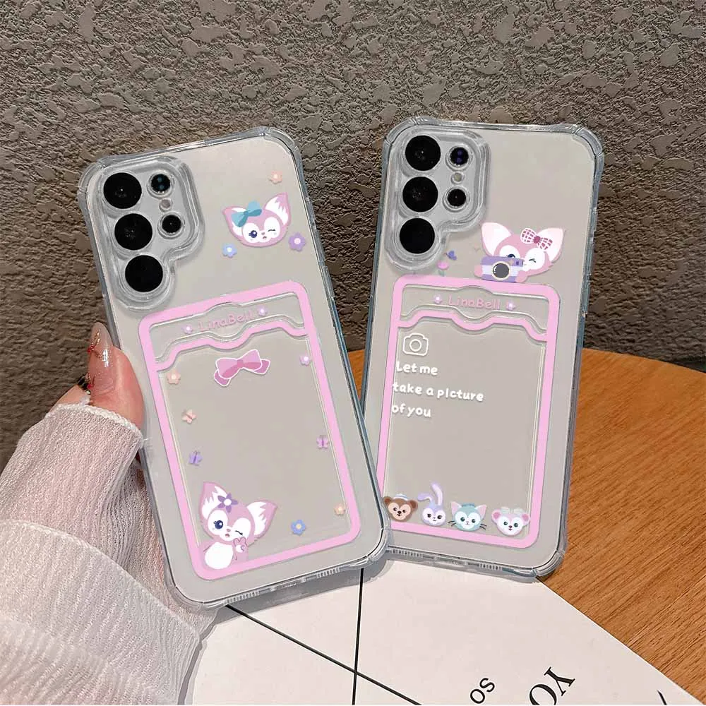 Disneies LinaBell Card Hold Phone Case For Samsung S24 S23 S22 S21 S20 FE Plus Ultra M33 M53 M54 5G Anti-fall Clear Cover
Disneies LinaBell Card Hold Phone Case For Samsung S24 S23 S22 S21 S20 FE Plus Ultra M33 M53 M54 5G Anti-fall Clear Cover
