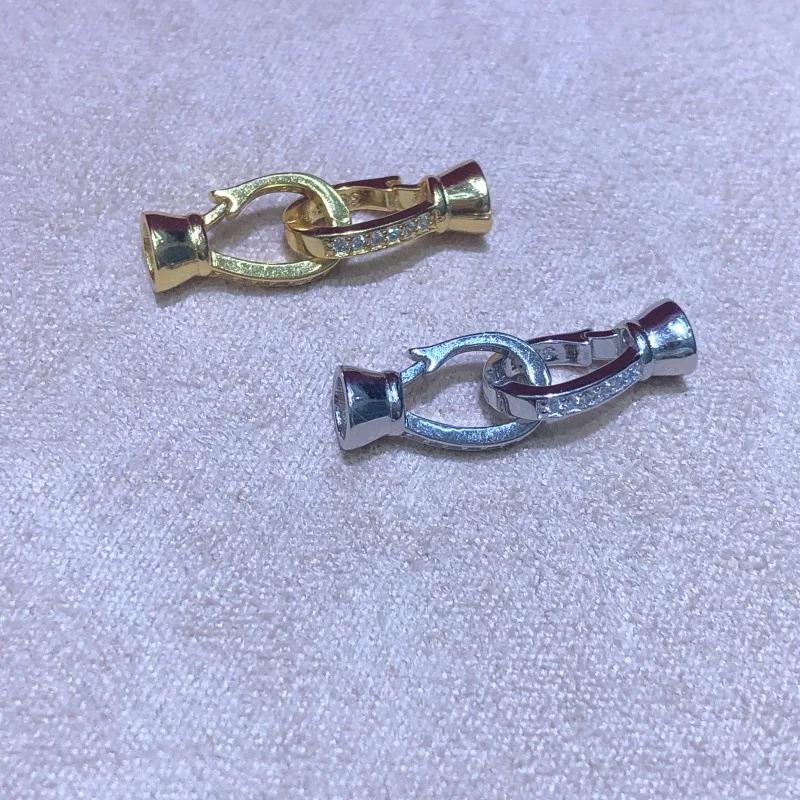 Wholesale DIY S925 Sterling Silver Clasp Necklace Bracelet Clasp Hook Accessories for 8-11mm Pearls 5pcs/lot
Wholesale DIY S925 Sterling Silver Clasp Necklace Bracelet Clasp Hook Accessories for 8-11mm Pearls 5pcs/lot