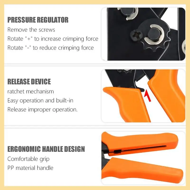 GOOD-SN-48B Crimping Pliers Labor-Saving Ratchet Crimping Pliers High-Precision Jaw Line Hand Tool Easy To Use Reusable
GOOD-SN-48B Crimping Pliers Labor-Saving Ratchet Crimping Pliers High-Precision Jaw Line Hand Tool Easy To Use Reusable