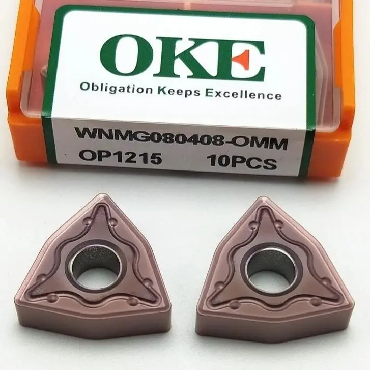 OKE Turning Insert WNMG WNMG060408 WNMG060404 WNMG080404 WNMG080408 WNMG080412 -OMM MF MSF OP1215 OP1315 Carbide Inserts
OKE Turning Insert WNMG WNMG060408 WNMG060404 WNMG080404 WNMG080408 WNMG080412 -OMM MF MSF OP1215 OP1315 Carbide Inserts