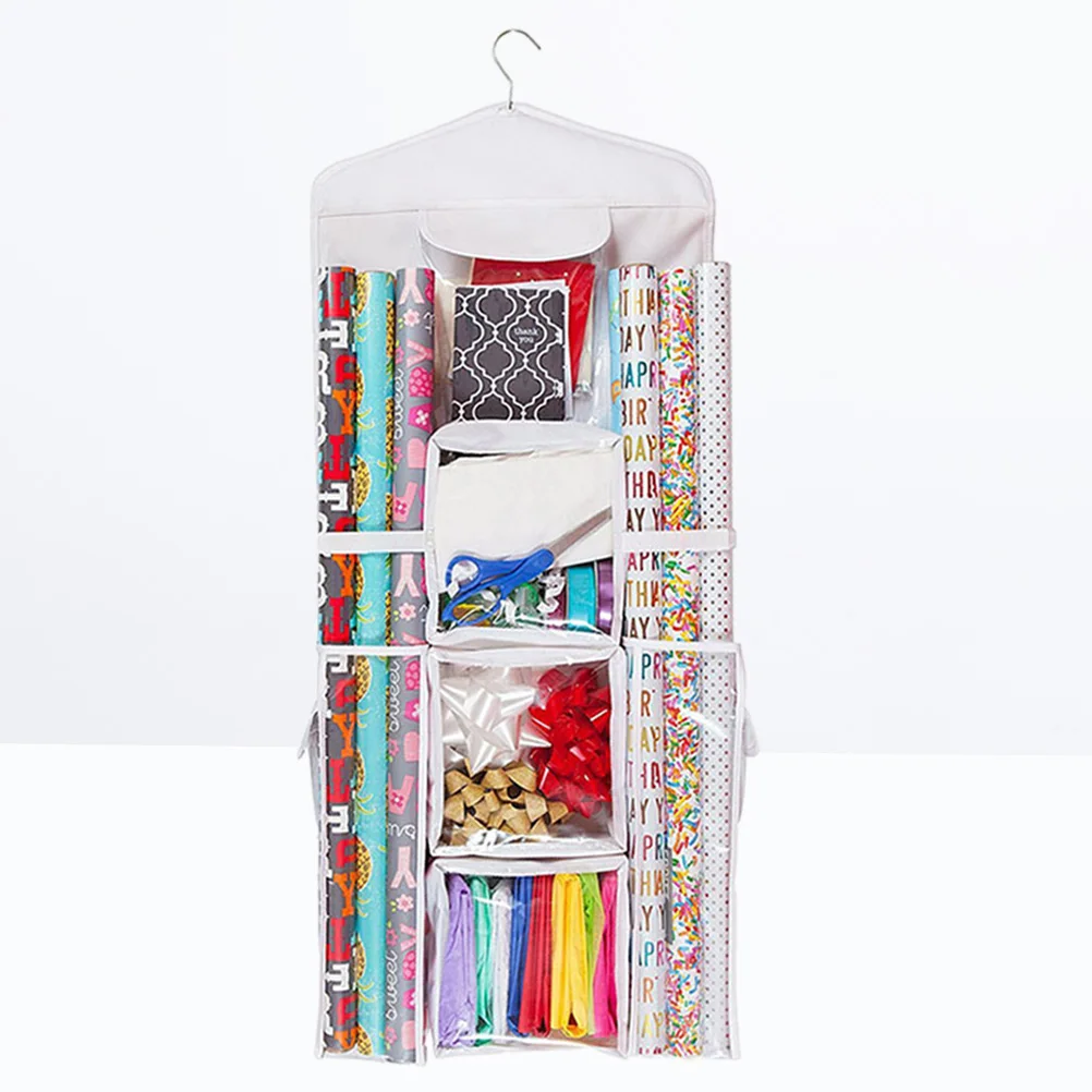 Gift Wraps Storage Bag Double Sided Oxford Fabric Moistureproof Sundries Organizer Wall Hanging Jewelry Accessories Solution
Gift Wraps Storage Bag Double Sided Oxford Fabric Moistureproof Sundries Organizer Wall Hanging Jewelry Accessories Solution